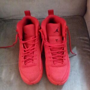 Jordan Red High-Top Sneakers